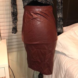 Burgundy skirt